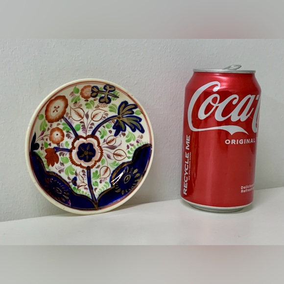 19th Century Gaudy Welsh Sunflower Pattern Miniature Luster Child’s Plate - Picture 6 of 15